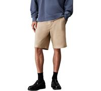 Calvin Klein Chinos Cortos Hombre Classic Cotton hasta la Rodilla, Beige (White Pepper), 30W