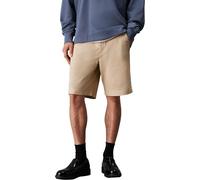 Calvin Klein Chinos Cortos Hombre Classic Cotton hasta la Rodilla, Beige (White Pepper), 32W