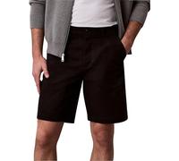 Calvin Klein Chinos Cortos Hombre Classic Cotton hasta la Rodilla, Negro (Black), 34W