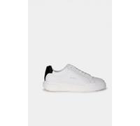 Calvin Klein Sneaker con Suela Cupsole Hombre Chunky Laceup de Piel, Blanco (Bright White/Black), 44