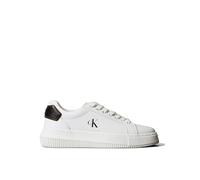 Calvin Klein CHUNKY CUPSOLE RU PATCH L BLANCO YW0YW01846 - Zapatillas deportivas, Blanco brillante y negro, 39 EU