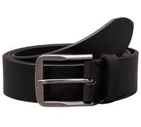 Calvin Klein Cinturón de Piel para Hombre Classic Flat Lthr Belt 35Mm Aop, Negro (Allover Print), 120 cm