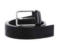 Calvin Klein Cinturón de Piel para Hombre Warmth Oiled Grain 3.5 Cm, Negro (Ck Black), 110 Cm