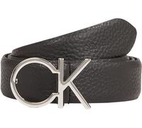 Calvin Klein CK Logo Cinturón Piel 80 cm negro