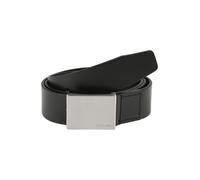 Calvin Klein Cinturón Hombre Formal Plaque Belt 3.5 cm Cinturón de piel, Negro (Black), 95 cm