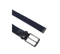 Calvin Klein Cinturón Hombre Casual Pin Buckle 3,5 cm trenzado, Azul (Ck Navy), 105 cm