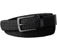 Calvin Klein Cinturón Hombre Casual Pin Buckle 3,5 cm trenzado, Negro (Black/Matte Gunmetal), 85 cm