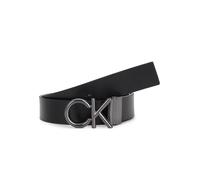 Calvin Klein Adj/Rev Ck Metal Bombe Pb 35Mm, Hombre, Ck Black/Dk Brown, 115