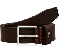 Calvin Klein Cinturón Hombre Formal Belt 3.5 cm Cinturón de piel, Marrón (Dark Brown), 80 cm