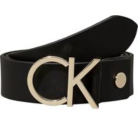 Calvin Klein Cinturón con logotipo CK de cuero 100 cm gris