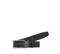 Calvin Klein - Cinturón reversible de piel para hombre, Los negros., 90 cm