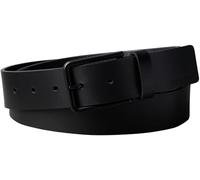 Calvin Klein Cinturones para hombre LV04D7047G con hebilla de calor suave de 35 mm, color negro (negro/negro mate), 90, Negro (negro/negro mate), 90 cm