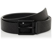 Calvin Klein Cinturones Warmth Buckle Smooth 35 mm Adj/Re LV04D7063G para hombre, color negro (negro/negro mate), 95