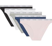 Calvin Klein CK Braguitas de Mujer Paquete de 5 Piezas Calzoncillos elásticos Expuestos artículo de algodón elástico QD3586E Bikini 5PK
