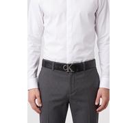 Calvin Klein Ck Buckle 40mm Fixed Belt Black/antique Silver Talla: 85 | Cinturones Outlet | Hombre | Gris
