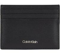 Calvin Klein Tarjetero de Piel para Hombre, Negro (Black Epi), Talla Única