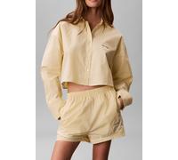 Calvin Klein Ck Graphic Cropped Sleep Top Sera Stripe Pear Sorbet Talla: M | Camisas Outlet | Mujer | Verde