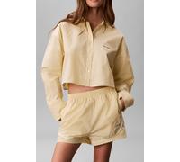 Calvin Klein Ck Graphic Cropped Sleep Top Sera Stripe Pear Sorbet Talla: XS | Camisas Outlet | Mujer | Verde