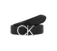 Calvin Klein CK Logo Cinturón Piel natural 80 cm negro