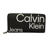 Calvin Klein CKJ Sleek Zip Around Wallet Black AOP