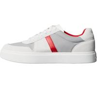 Calvin Klein Classic Cups Lace Mix EMB Tongue YM0YM01395 Low Top, Blanco (Taupe Smog/White/Adrenaline Rush), 6.5, White Taupe Smog White Adrenaline Rush, 39 2/3 EU