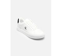 Calvin Klein Sneaker con Suela Cupsole Hombre Classic Laceup de Piel, Blanco (Bright White/Black), 44
