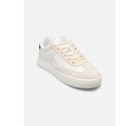 Calvin Klein Sneaker con Suela Cupsole Mujer Classic Low de Piel, Blanco (Bright White/Black), 39