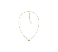 Calvin Klein Collar de Oro Amarillo para Mujer Colección TWISTED BEZEL SOLITAIRE con un Charm Adornado con Cristales - 35000770, NECKLACE, Gold