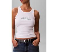 Calvin Klein Contour 2x2 Rib Tank Top Bright White Talla: M | Camisetas de Tirantes Outlet | Mujer | Blanco