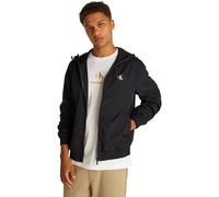 Calvin Klein Cortavientos Hombre Nylon Hooded ligero, Negro (Ck Black), L