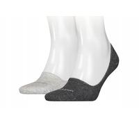 Calvin Klein Cotton Men's No Show Socks 2 pack, Footie de los hombres, dark grey melange, 39/42