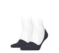Calvin Klein Cotton Men's No Show Socks 2 pack, Footie de los hombres, denim melange, 39/42