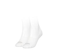 Calvin Klein Cotton Men's No Show Socks 2 pack, Footie de los hombres, White, 43/46