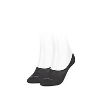 Calvin Klein Diamond Open Work High Cut Footie, Negro (Black), Talla única (Pack de 2) para Mujer