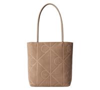Calvin Klein Emblem AOP Bolsa de compras Piel 32 cm beige