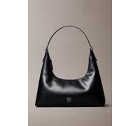 Calvin Klein Emblem Hardware Leather Shoulder Bag Black Talla: OS | Bolsos de Mano Outlet | Mujer | Negro