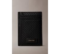 Calvin Klein Embossed Woven N/s Cardholder Black Talla: OS | Bolsos Outlet | Hombre | Negro