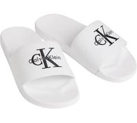 Calvin Klein ESS Slide CV Hw0hw02958, Chanclas Mujer, White (Bright White/Black), 40 EU