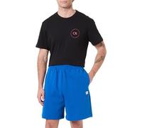 Calvin Klein EU 350Terry Badge LV04RF282G - Pantalones Cortos para Hombre, Color Azul, Talla S