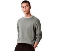 Calvin Klein EU LS Cotton Relaxed CREWNK SWEA LV04RC309G Suéteres para Hombre, Gris (Verde otoño), XXL_Plus, Gris (Verde otoño), XXL Grande