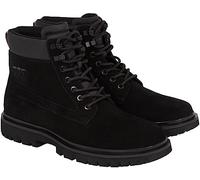 Calvin Klein EVA Mid Laceup Boot Suede YM0YM00802, Bota Media Hombre, Negro (Black/Stormfront), 43 EU