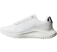 Calvin Klein Eva Runner Yw0yw02016 - Alfombra con Cordones para Mujer, Parte Superior Baja, Blanco Brillante Blanco Marshmellow Plateado, 37 EU