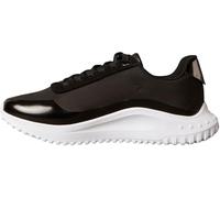 Calvin Klein Eva Runner Yw0yw02016 - Alfombra con Cordones para Mujer, Parte Superior Baja, Negro Negro Gun Metal, 37 EU