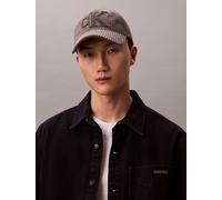 Calvin Klein Felt Monogram Patch Cap Charcoal Gray Talla: OS | Sombreros Outlet | Hombre | Negro