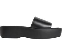 Calvin Klein Flatf SNDL LTH MG Hw0hw03026, Sandalias Planas Mujer, Black (Triple Black), 39 EU