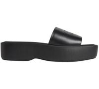 Calvin Klein Flatf SNDL LTH MG Hw0hw03026, Sandalias Planas Mujer, Black (Triple Black), 40 EU
