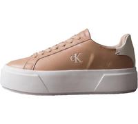 Calvin Klein Flatform Sneaker Mujer Lace Up de Piel, Azul (Spanish Villa/Marshmallow), 39