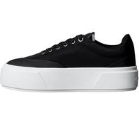 Calvin Klein Flatform Lace UP NYL Mix YW0YW02013 Low Top para Mujer, Color Negro (Negro/Blanco Brillante), 7, Negro Negro Blanco Brillante, 41 EU