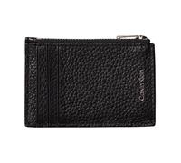 Calvin Klein - Foil Embossed Logo Zip Card Case - Accessories - Hombre - Negro - ONE SIZE -