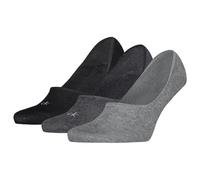 Calvin Klein Footie Medium Cut, Gris, 35-38 (Pack de 3) Mujeres